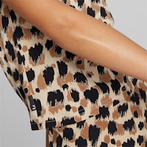 DOWNTOWN Slim Fit Womens T-Shirt, Granola-AOP