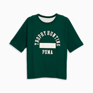 Playera de básquetbol para mujer PUMA x TROPHY HUNTING, Malachite, extralarge