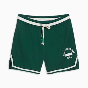 Shorts de básquetbol para mujer PUMA x TROPHY HUNTING, Malachite, extralarge