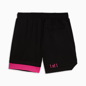 PUMA x LAMELO BALL Toxic Basketball Shorts III, PUMA Black-Glowing Pink, extralarge