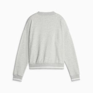 ウィメンズ PUMA SQUAD クルースウェット, Light Gray Heather, extralarge-JPN