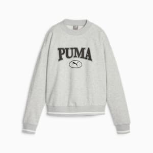 ウィメンズ PUMA SQUAD クルースウェット, Light Gray Heather, extralarge-JPN