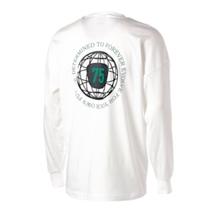 ユニセックス K7D1+ 長袖 Tシャツ, PUMA White