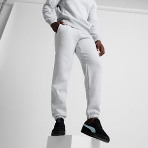 RUDAGON Men's Sweatpants, Light Gray Heather, extralarge
