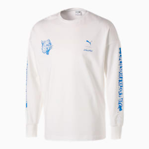 メンズ PUMA x HIROTTON 長袖 Tシャツ, Puma White