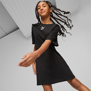 CLASSICS Girl's T-Shirt Dress, PUMA Black, extralarge-IND