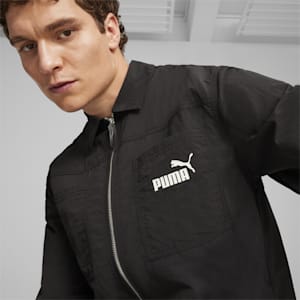 Men's Shirt Jacket, PUMA Black, extralarge