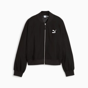 Chamarra bomber para mujer CLASSICS Shiny, PUMA Black, extralarge