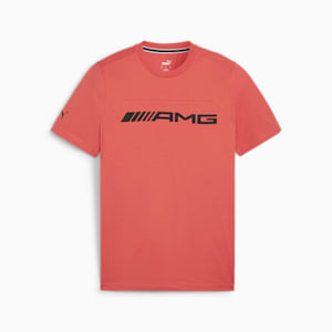 メンズ メルセデス AMG ロゴ Tシャツ, Active Red, extralarge-JPN