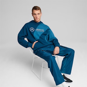 Sudadera con capucha para hombre Mercedes-AMG Petronas Motorsport Statement, Ocean Tropic, extralarge