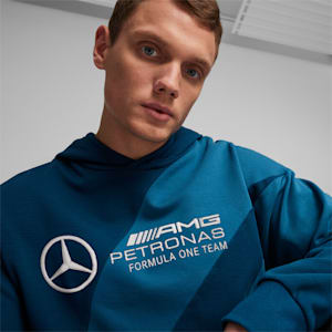 Mercedes-AMG Petronas F1® Motorsport Statement Men's Hoodie, Ocean Tropic, extralarge