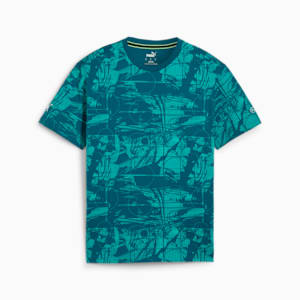 T-shirt à motif intégral Mercedes-AMG Petronas Motorsport, homme, Ocean Tropic, extralarge