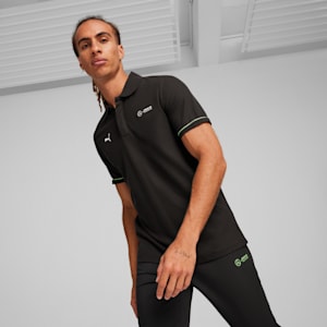 Playera tipo polo para hombre Mercedes-AMG Petronas Motorsport, PUMA Black, extralarge