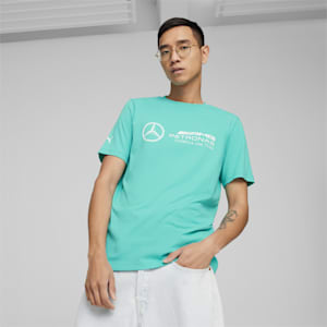 Mercedes-AMG Petronas Motorsport Men's Logo T-shirt, Sheen Green, extralarge-IND