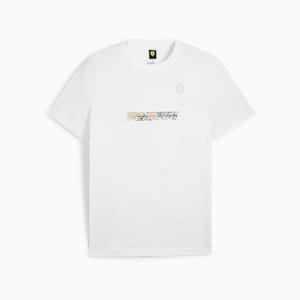 Scuderia Ferrari Race CREW Men's Motorsport T-shirt, PUMA White, extralarge-IND