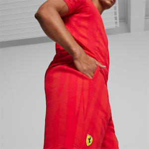 Shorts con estampado integral para hombre Scuderia Ferrari Race, Rosso Corsa, extralarge