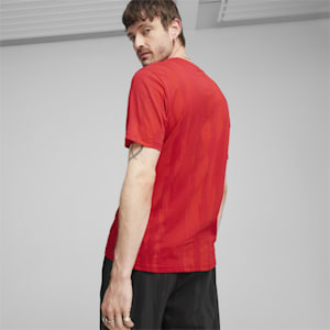Scuderia Ferrari Race Men's Printed Relaxed Fit Tee, Rosso Corsa, extralarge-IND