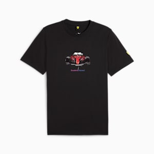 Scuderia Ferrari Men's Motorsport Race Graphic T-shirt, PUMA Black, extralarge-IND