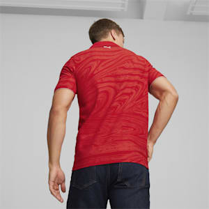 Playera tipo polo estampada para hombre Scuderia Ferrari Race Motorsport, Rosso Corsa, extralarge