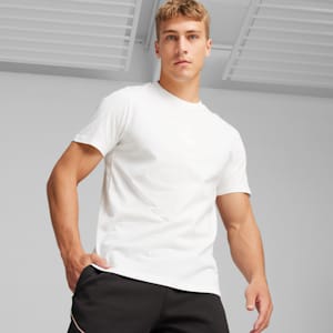 Scuderia Ferrari Race Big Shield Men's Motorsport Tonal Tee, PUMA White, extralarge