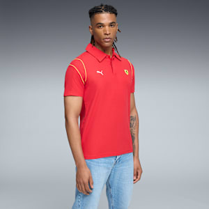 Scuderia Ferrari Race MT7 Men's Polo, Rosso Corsa, extralarge