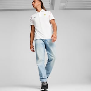 Scuderia Ferrari Race MT7 Men's Polo, PUMA White, extralarge