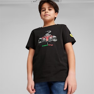 Scuderia Ferrari Race Youth Motorsport Graphic Tee, PUMA Black, extralarge-IND
