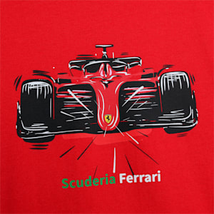 Scuderia Ferrari Race Youth Motorsport Graphic Tee, Rosso Corsa, extralarge-IND