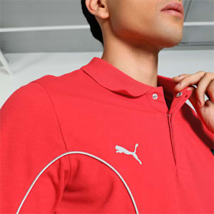 Scuderia Ferrari Men's Motorsport Polo, Rosso Corsa, extralarge-IND