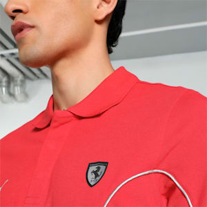 Scuderia Ferrari Men's Motorsport Polo, Rosso Corsa, extralarge-IND