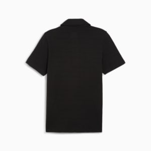 Scuderia Ferrari Style Men's Motorsport Jacquard Polo, PUMA Black, extralarge-IND