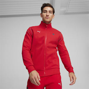 Scuderia Ferrari Men's Motorsport MT7 Jacket, Rosso Corsa, extralarge-IND