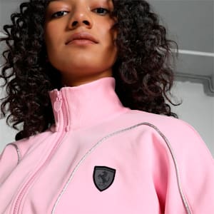 Scuderia Ferrari Style Women's Motorsport Hooded Crew, Pink Lilac, extralarge-IND