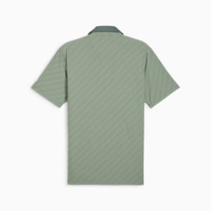メンズ ゴルフ PUMA x ARNOLD PALMER ジャカード ストライプ ポロシャツ, Eucalyptus, extralarge-JPN