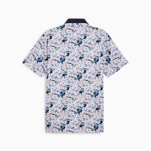 Polo de golf PUMA x ARNOLD PALMER Floral para hombre, White Glow-Deep Navy, extralarge