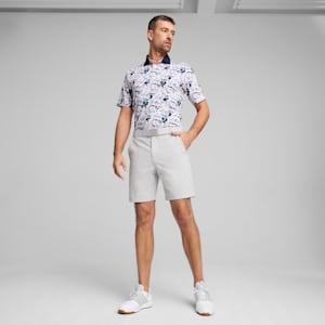 Polo de golf PUMA x ARNOLD PALMER Floral para hombre, White Glow-Deep Navy, extralarge