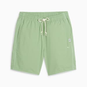 Pantalones cortos MMQ Seersucker para hombre, Pure Green, extralarge