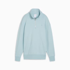 YONA Women's Half-Zip Sweatshirt, Turquoise Surf, extralarge-IND