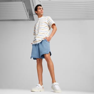 Pantalones cortos Basketball Nostalgia para hombre, Zen Blue, extralarge