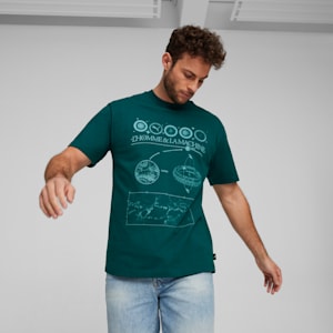 GRAPHICS Men's Relaxed Fit T-shirt, Malachite, extralarge-IND