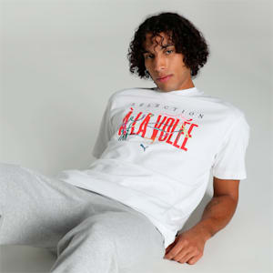 House of Graphics À LA VOLÉE Men's T-shirt, PUMA White, extralarge-IND