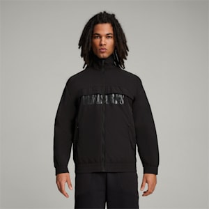 PUMA x PLEASURES Men's Jacket, PUMA Black, extralarge-IND