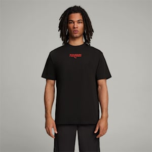 Playera estampada para hombre PUMA x PLEASURES, PUMA Black, extralarge