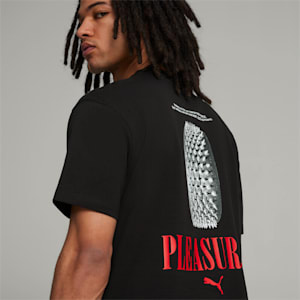 PUMA x PLEASURES Men's Graphic Tee, PUMA Black, extralarge