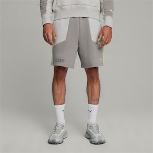 PUMA x PLEASURES Men's Shorts, Light Gray Heather, extralarge