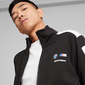 BMW M Motorsport MT7+ Men's Sweat Jacket, PUMA Black, extralarge-IND