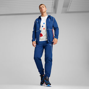 BMW M Motorsport Men's Hooded Motorsport Sweat Jacket, Pro Blue-M Color, extralarge