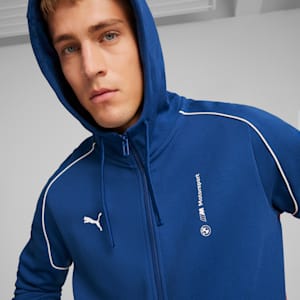 BMW M Motorsport Men's Hooded Motorsport Sweat Jacket, Pro Blue-M Color, extralarge