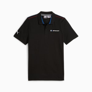 BMW M Motorsport Men's Jacquard Polo, PUMA Black, extralarge