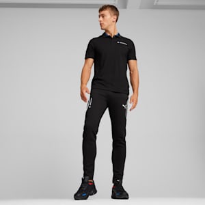 BMW M Motorsport Men's Jacquard Polo, PUMA Black, extralarge